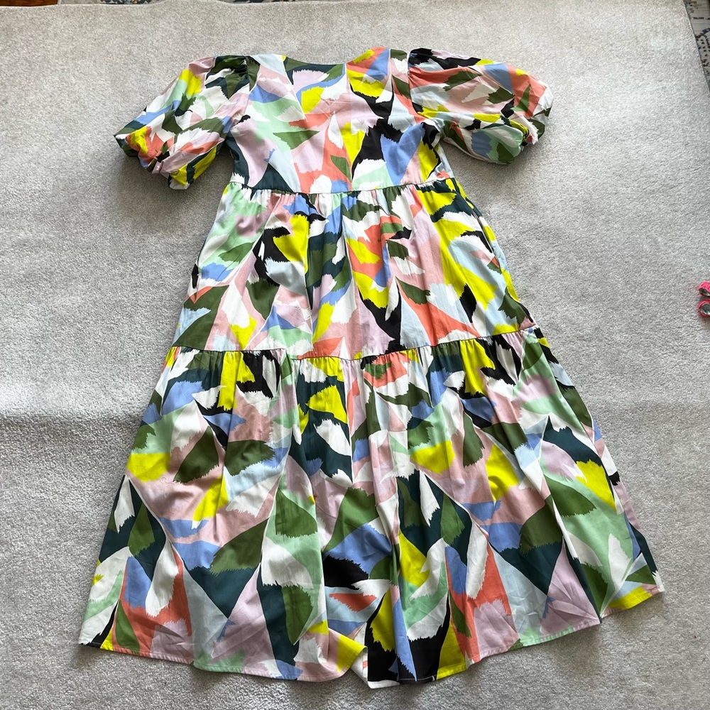 CROSBY by Mollie Burch Brawley Dress Poinciana Size Medium Floral Dainty Chic - Picture 4 of 11